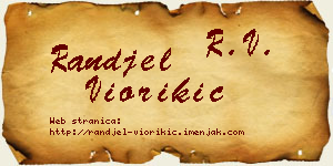 Ranđel Viorikić vizit kartica